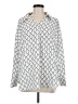 Adrianna Papell 100% Polyester Print White Long Sleeve Blouse Size M - photo 1