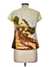 Chaudry Yellow Short Sleeve Blouse Size M - photo 2