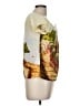 Chaudry Yellow Short Sleeve Blouse Size M - photo 4