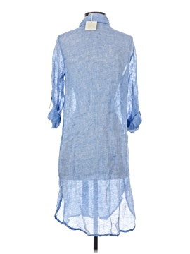 magaschoni dress Sleeveless Shift Mini With All Over Embroidery - White/Black offering a tailored look that flatters a range of body types Magaschoni Blue Color Block Metallic