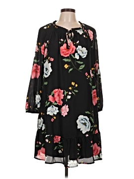 black floral dress old navy Child Size 5 and xl (18)machine wash according to the care instruction label . Old Navy Women's Little Black