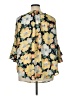 Chaps 100% Polyester Yellow 3/4 Sleeve Blouse Size 1X - photo 2