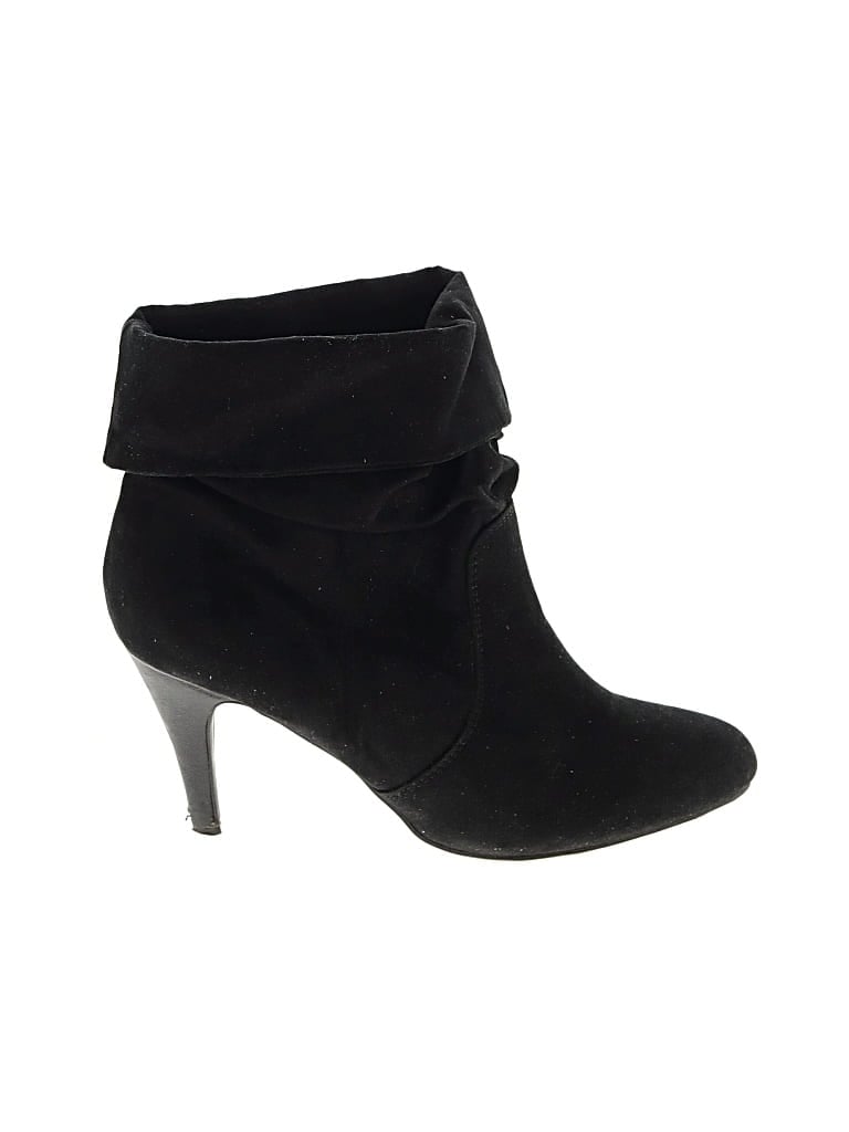 Pre-owned Express Ankle Boots In Black