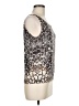 Carlisle Animal Print Brown Sleeveless Silk Top Size M - photo 4