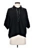 Max Studio Black Short Sleeve Blouse Size M - photo 1