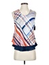Nic + Zoe 100% Polyester Blue Sleeveless Blouse Size P (petite) - photo 1