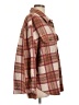 American Eagle Outfitters Plaid Brown Jacket Size L - photo 4