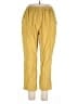 Unbranded 100% Polyester Solid Yellow Casual Pants Size XXL - photo 1