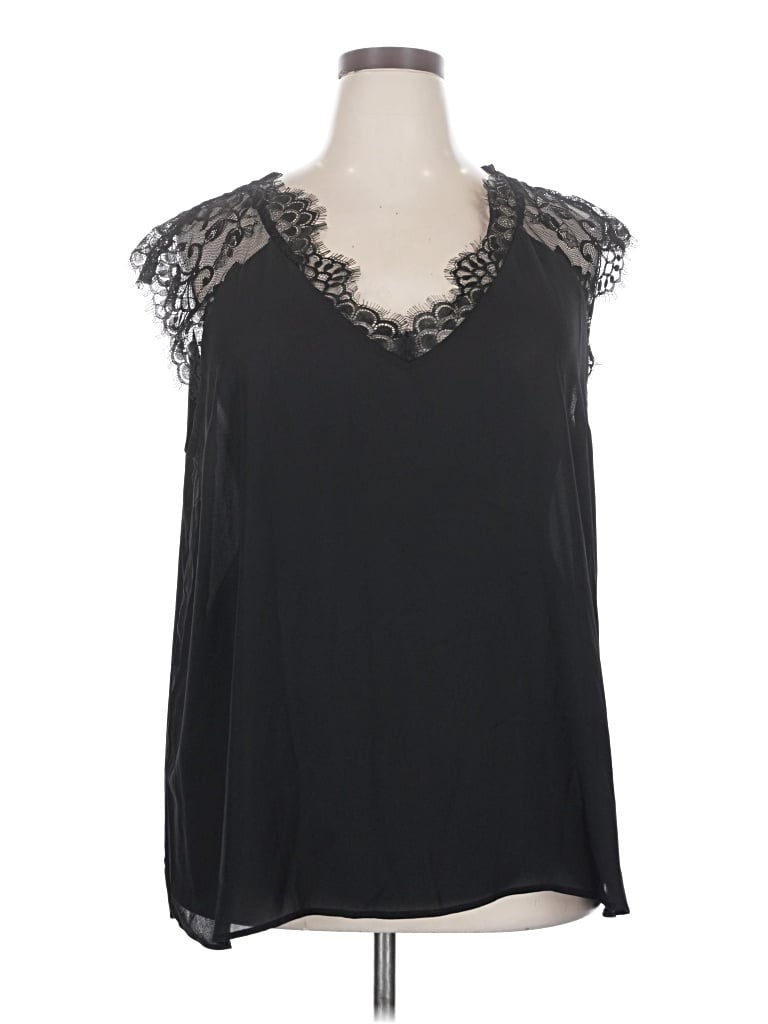 Torrid Sleeveless T-shirt In Black