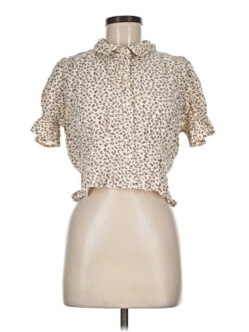 American Eagle Outfitters Short Sleeve Blouse (view 1)
