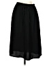 Faded Glory 100% Polyester Solid Black Casual Skirt Size S - photo 1