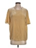 Vince. Metallic Gold Short Sleeve Top Size S - photo 1