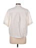 Crescent 100% Linen Ivory Short Sleeve Blouse Size M - photo 2