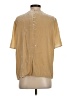 Vince. Metallic Gold Short Sleeve Top Size S - photo 2