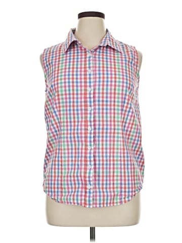 Chadwicks Sleeveless Button-Down Shirt (view 1)