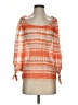 Trina Turk Orange Long Sleeve Blouse Size S - photo 1