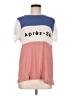 Wildfox 100% Cotton Color Block Pink Short Sleeve Top Size Med (2 or M) - photo 1