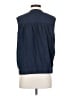 Splendid 100% Cotton Blue Sleeveless Button-Down Shirt Size M - photo 2