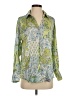 Zara Paisley Green Long Sleeve Blouse Size S (estimated) - photo 1