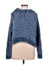 Aeropostale 100% Polyester Tweed Blue Pullover Sweater Size M - photo 1