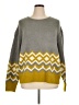 J.Crew Chevron-herringbone Gray Pullover Sweater Size XL - photo 1