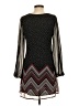 Candie's 100% Polyester Chevron-herringbone Black Casual Dress Size S - photo 2