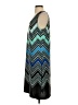 NY Collection Chevron-herringbone Teal Cocktail Dress Size S - photo 5