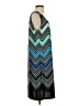 NY Collection Chevron-herringbone Teal Cocktail Dress Size S - photo 4