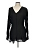 Zara Basic Black Long Sleeve Blouse Size L - photo 1