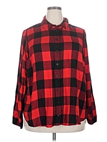 Lane Bryant Long Sleeve Button-Down Shirt (view 1)