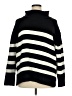 Nine West Stripes Black Turtleneck Sweater Size XL - photo 1