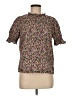 J.Crew 100% Cotton Floral Brown Short Sleeve Blouse Size M (estimated) - photo 1