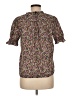 J.Crew 100% Cotton Floral Brown Short Sleeve Blouse Size M (estimated) - photo 2