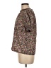 J.Crew 100% Cotton Floral Brown Short Sleeve Blouse Size M (estimated) - photo 5