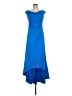 Xscape Solid Blue Cocktail Dress Size 6 - photo 1