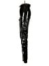 Aqua 100% Polyurethane Metallic Black Casual Pants Size S - photo 5