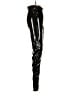 Aqua 100% Polyurethane Metallic Black Casual Pants Size S - photo 4