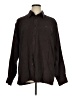 Cato 100% Polyester Brown Long Sleeve Button-Down Shirt Size XL - photo 1