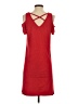 August Silk Red Casual Dress Size S - photo 2