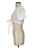 Assorted Brands White Short Sleeve Blouse Size XS - photo 5