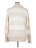 Jessica Simpson 100% Cotton Stripes Ivory Pullover Sweater Size XL - photo 2