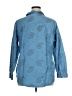 National Paisley Blue 3/4 Sleeve Button-Down Shirt Size 1X - photo 2