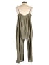 Listicle 100% Cotton Solid Green Jumpsuit Size M - photo 2