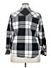 Universal Thread 100% Cotton Plaid Gray Long Sleeve Button-Down Shirt Size XXL - photo 2