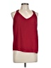 Paper Crane 100% Polyester Red Sleeveless Blouse Size L - photo 1