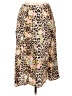 Gerard Darel 100% Silk Animal Print Brown Silk Skirt Size 8 (40) - photo 1