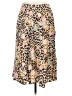 Gerard Darel 100% Silk Animal Print Brown Silk Skirt Size 8 (40) - photo 2