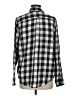CALVIN KLEIN JEANS Checkered-gingham Gray Long Sleeve Blouse Size M - photo 2