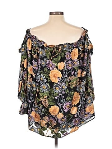 For Love & Lemons 3/4 Sleeve Blouse (view 2)