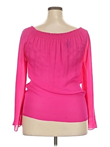Etcetera Long Sleeve Silk Top (view 2)